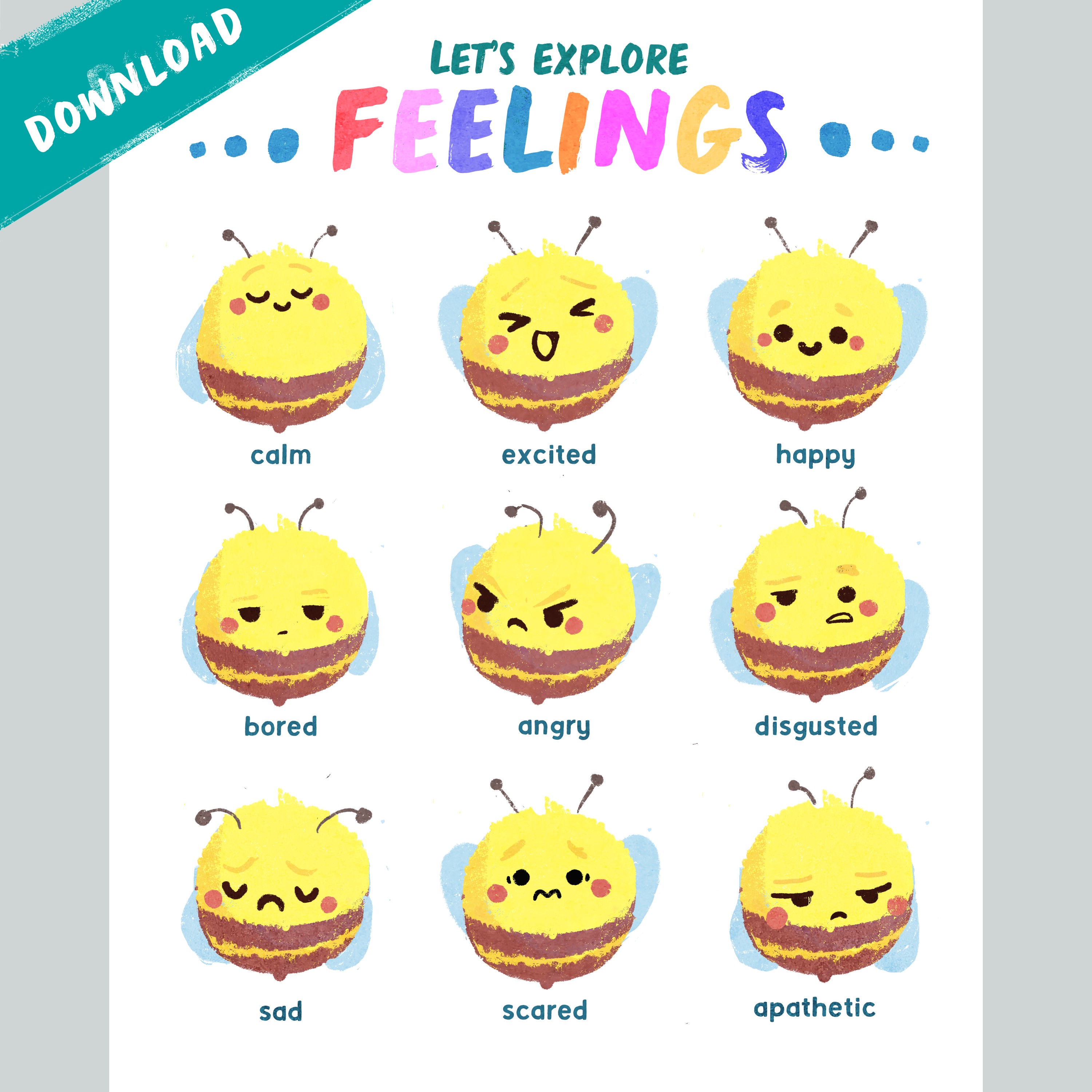 Bee Feelings Print