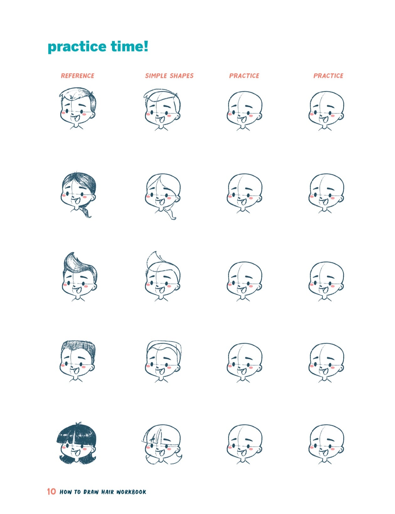 Ebook - "How to Draw Hair Tips & Workbook"