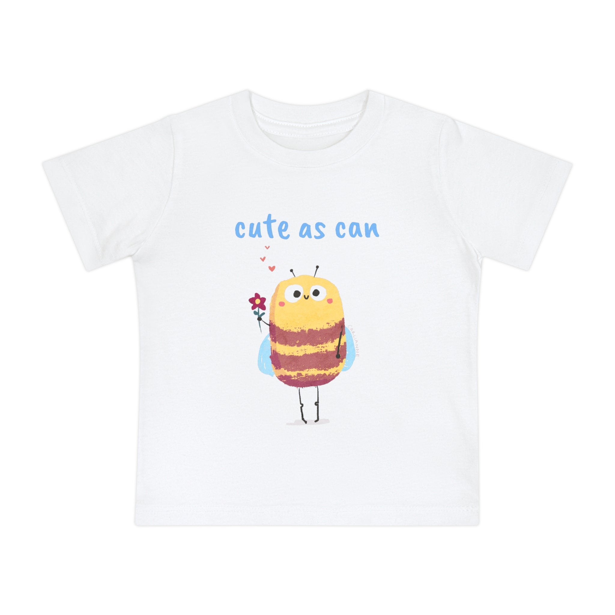 Cute as Can Bee - Baby Short Sleeve T-Shirt