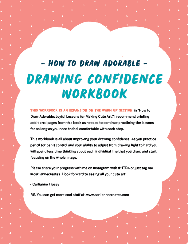 Digital Download - Draw With Confident Lines Workbook