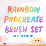 Rainbow Procreate Brushes