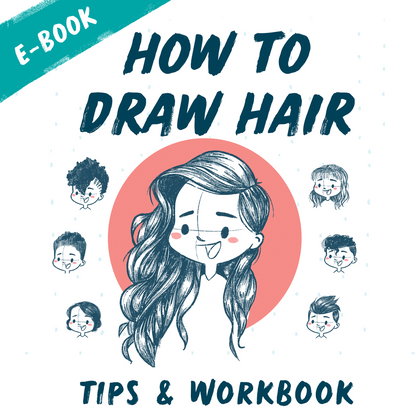 How to Draw Hair - Tips &amp; Workbook