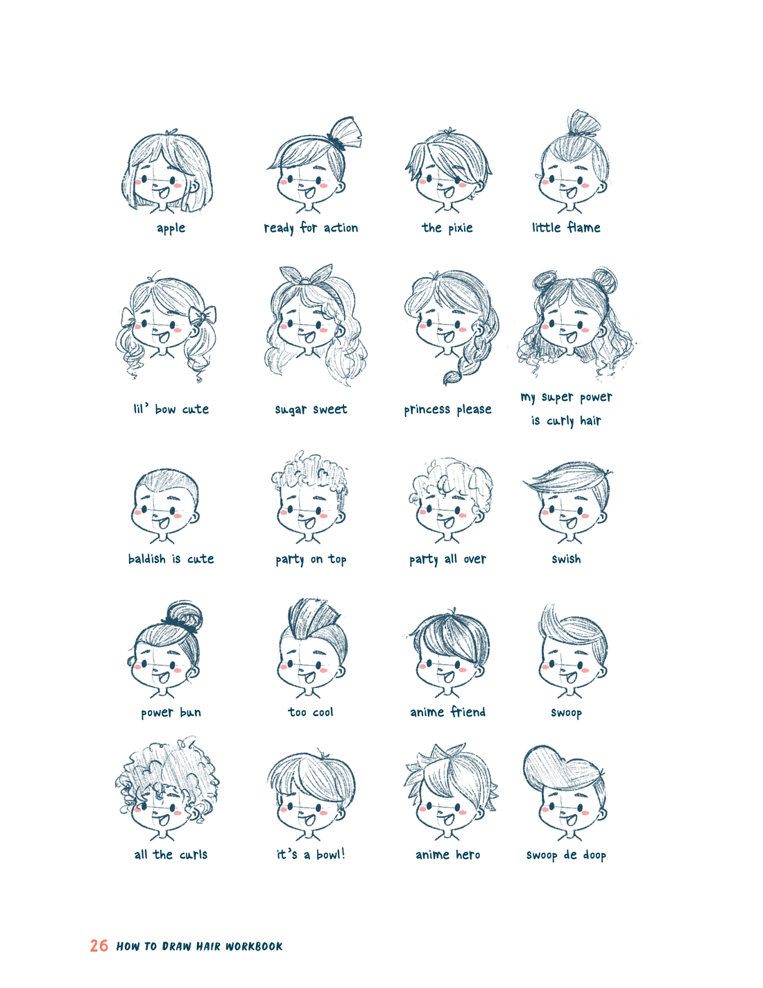 Ebook - "How to Draw Hair Tips & Workbook"