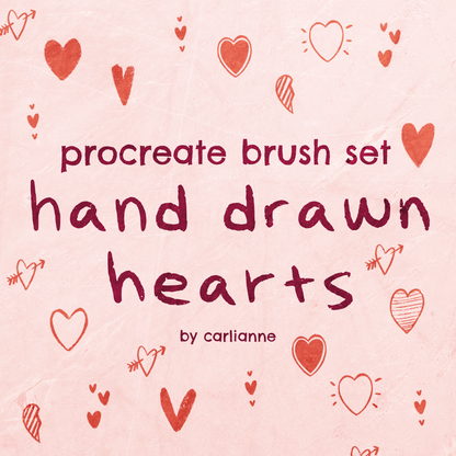 Procreate Brushes - Hand Drawn Heart