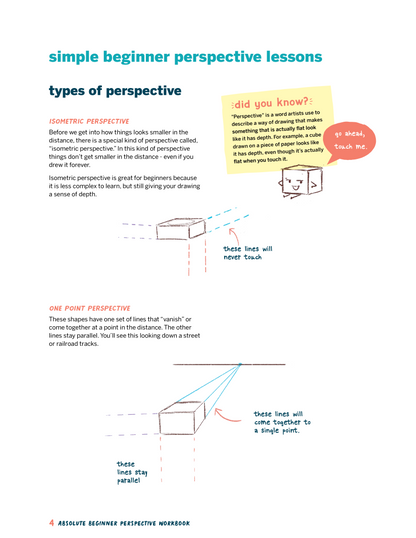 Digital Download - Absolute Beginner Perspective Digital Workbook