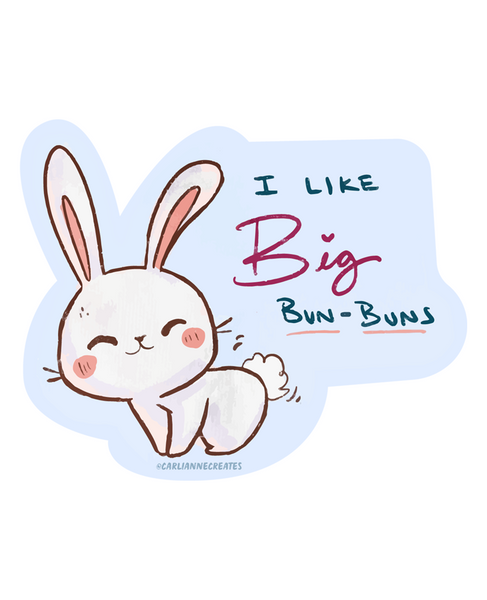 Big Bun Buns Vinyl Sticker