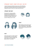 "How to Draw Hair Tips & Workbook" - Digital Download