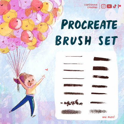 All procreate art tools - 73 brushes and textures