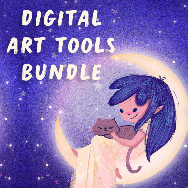 All procreate art tools - 73 brushes and textures