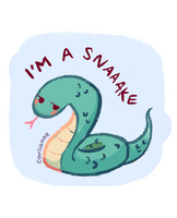 I'm a Snaaake Vinyl Sticker